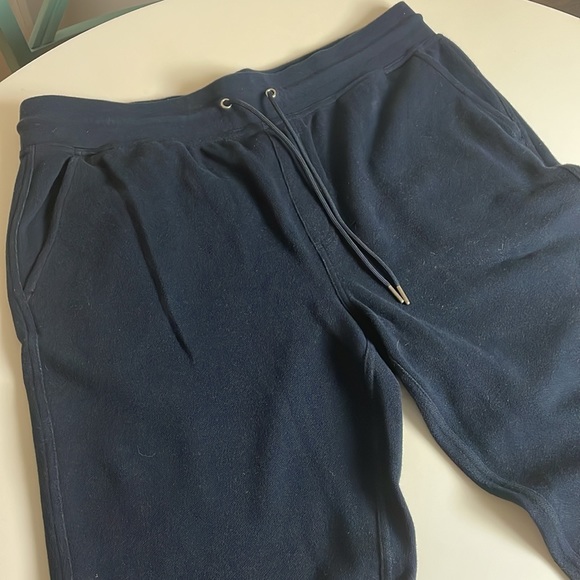 Brooks Brothers Navy Blue Drawstring Joggers- front pockets- Large - Picture 6 of 13